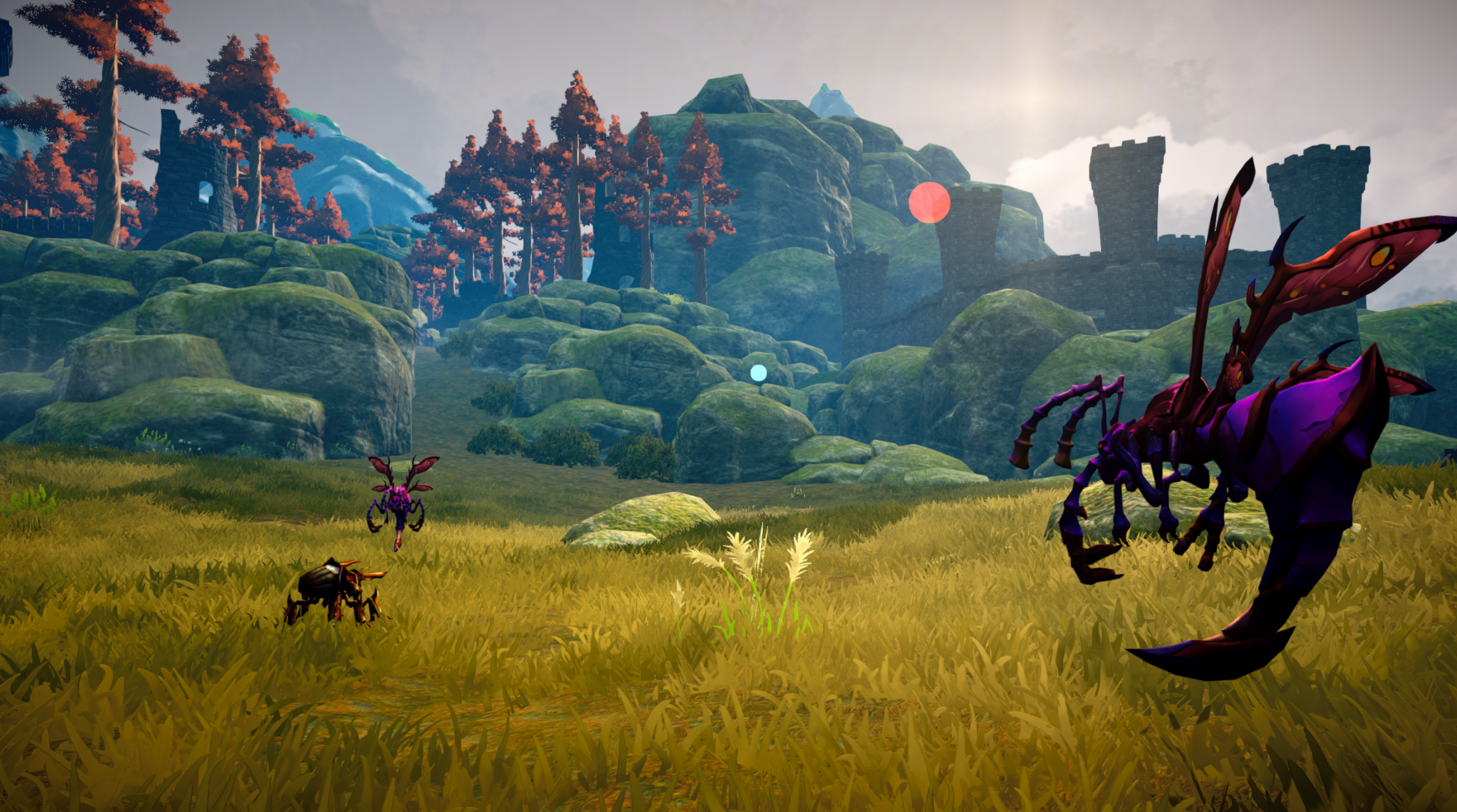 Воин в тяжёлой экипировке у костра