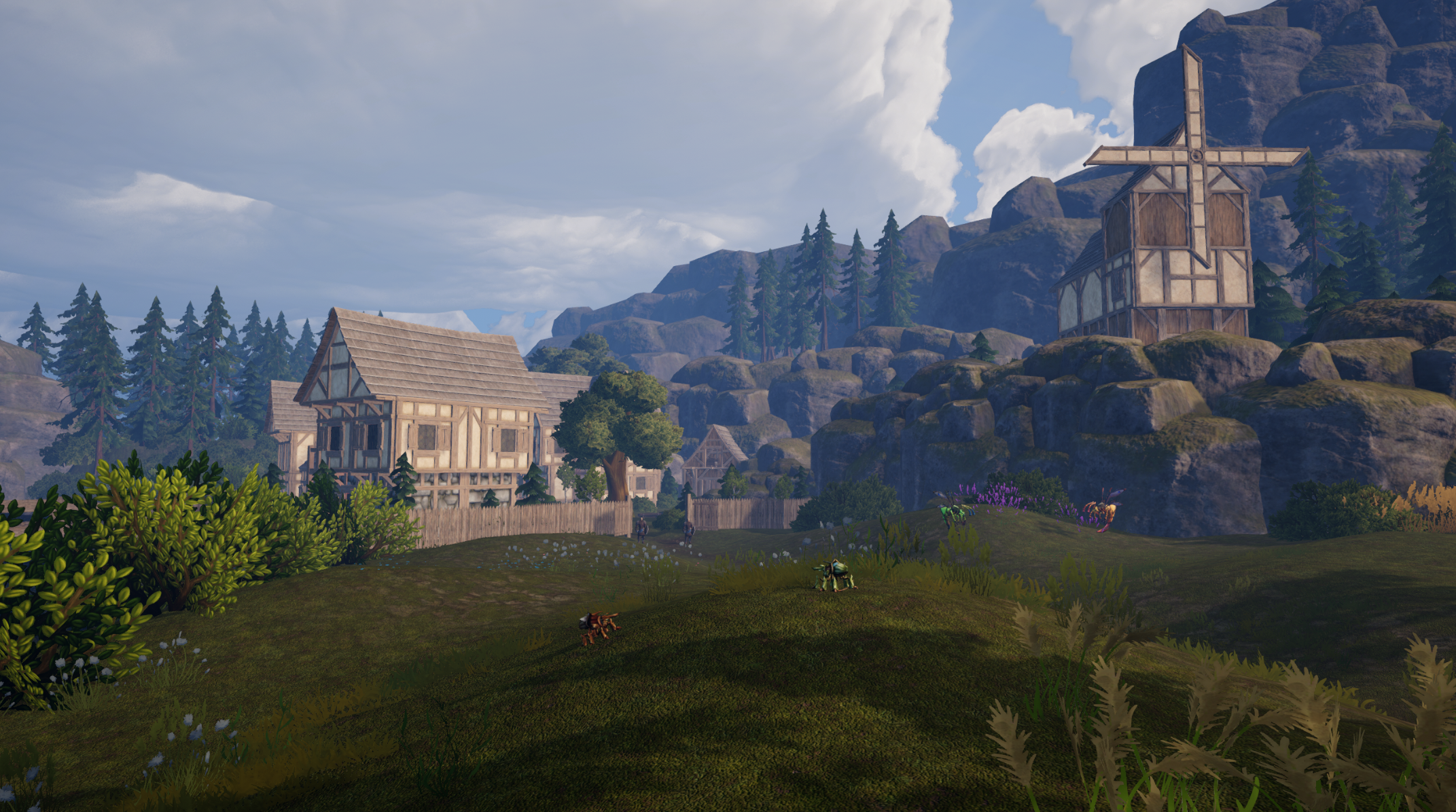 Эпический вид на фантастический ландшафт